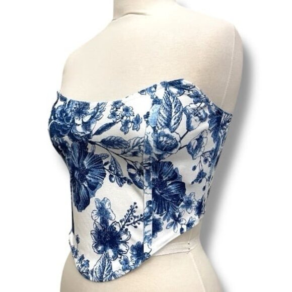Boohoo NWOTs Floral Corset Stretchy - Picture 1 of 9